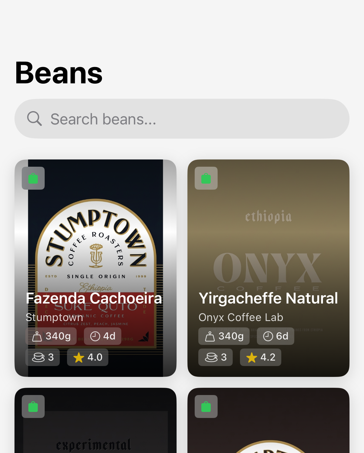 BrewLogica Bean Tracking