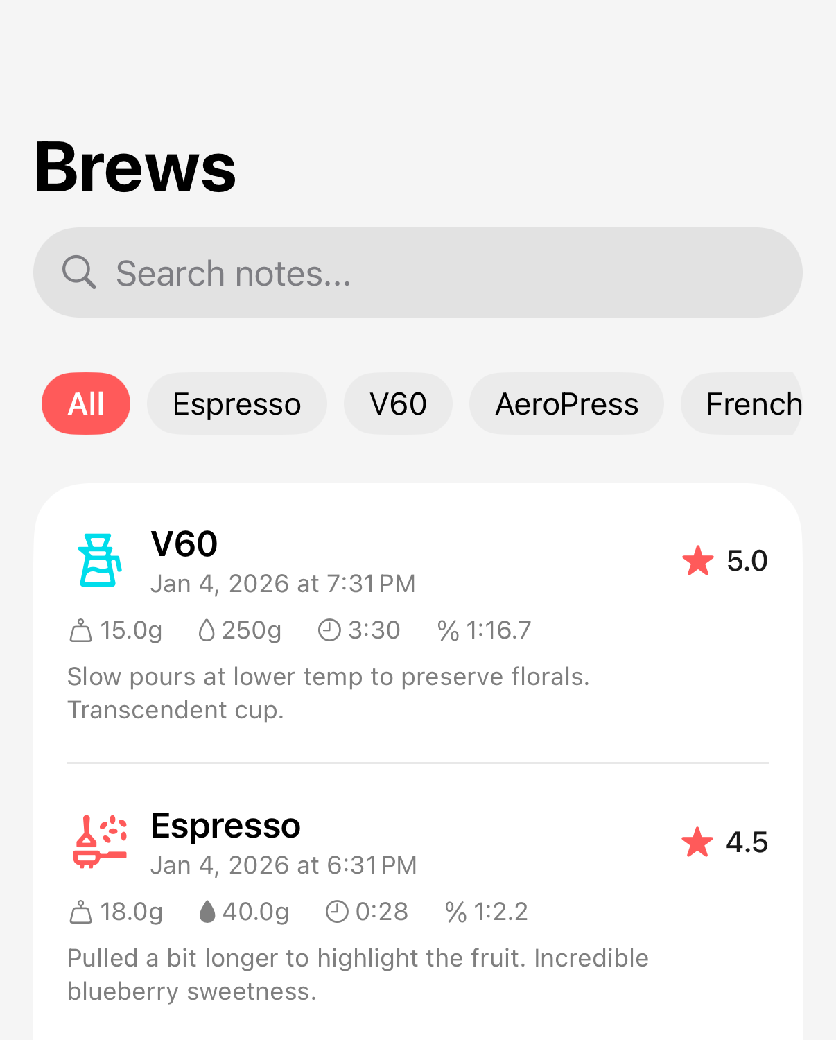 BrewLogica Brew Logging